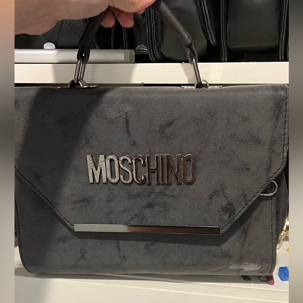 Moschino gray bag